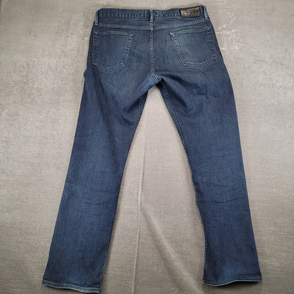 Polo Ralph Lauren Men Jeans Dark Wash Straight Leg Denim Pants Actual Size 34x30